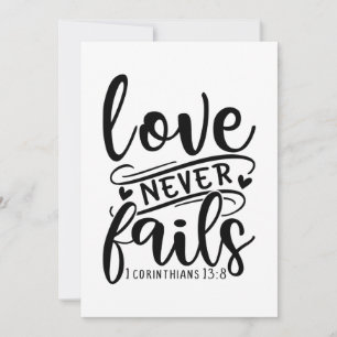 Love Never Fails 1 Corinthians 13 8-01 Save The Date