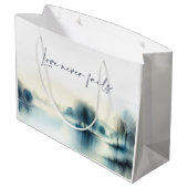 Love never fails große geschenktüte (Rückseite Schrägansicht)