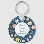 Love Never Fails Keychain Schlüsselanhänger (Vorderseite)