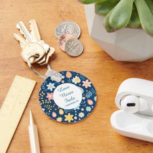 Love Never Fails Keychain Schlüsselanhänger (Schreibtisch)