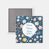 Love Never Fails Magnet (Vorderseite/Rückseite)