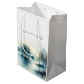 Love never fails mittlere geschenktüte (Rückseite Schrägansicht)