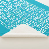 Love Never Fails Sherpa Blanket Sherpadecke (3/4)
