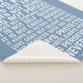 Love Never Fails Sherpa Blanket Sherpadecke (3/4)