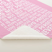 Love Never Fails Sherpa Blanket Sherpadecke (3/4)