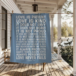 Love Never Fails Sherpa Blanket Sherpadecke