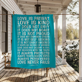 Love Never Fails Sherpa Blanket Sherpadecke