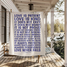 Love Never Fails Sherpa Blanket