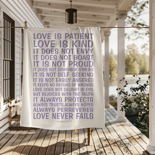 Love Never Fails Sherpa Blanket Sherpadecke