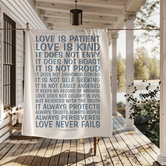 Love Never Fails Sherpa Blanket Sherpadecke