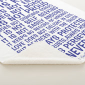 Love Never Fails Sherpa Blanket Sherpadecke (3/4)