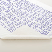 Love Never Fails Sherpa Blanket Sherpadecke (3/4)