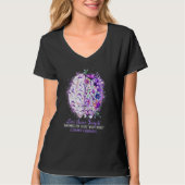 Love Never Forgets Alzheimer's Awareness Brain Dis T-Shirt (Vorderseite)