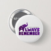 Love Never Forgets Heimerheimer Elephant Button (Vorne & Hinten)