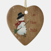 Love Never Melts (2) Christmas Ornament (Rechts)