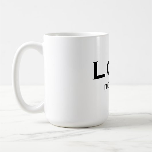 Love not love kaffeetasse (Links)