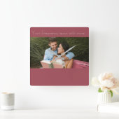 Love note quadratische wanduhr (Zuhause)