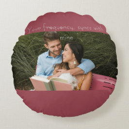 Love note rundes kissen