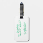 Love Notes from the Sea Seashell Ocean Beach Gepäckanhänger (Rückseite vertikal)