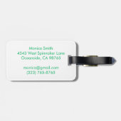 Love Notes from the Sea Seashell Ocean Beach Gepäckanhänger (Rückseite horizontal)