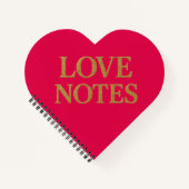Love notes notebook. notizblock (Vorderseite)