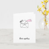 Love Notes ... valentine ... Karte (Gelbe Blume)