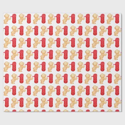 Love Notes Valentine’s Wrapping Paper Geschenkpapier (Flach)