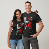 LOVE Nurse Life Buffalo Plaid Valentine Day Nursin T-Shirt (Unisex)
