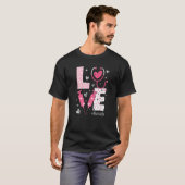 LOVE Nurse Life Pink Heart Valentine Day Nursing W T-Shirt (Vorne ganz)