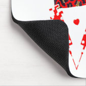 Love Nurse Life Valentine Day Leopard Plaid Red He Mousepad (Ecke)