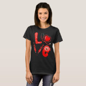 Love Nurse Stethoscope Syringe Happy Valentines D  T-Shirt (Vorne ganz)