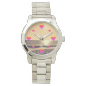 Love O’Clock at Golden Hour Armbanduhr (Vorderseite)
