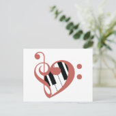 Love of Music Postkarte (Stehend Vorderseite)