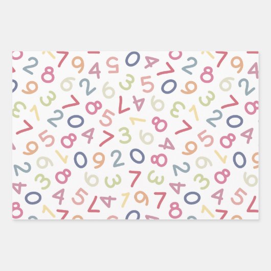 LOVE OF NUMBERS GESCHENKPAPIER SET (Vorderseite 3)
