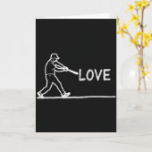 Love Of The Game Baseball Art Card Karte (Gelbe Blume)