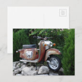Love Old Scooter Foto Postcard Postkarte (Vorne/Hinten)