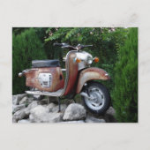 Love Old Scooter Foto Postcard Postkarte (Vorderseite)