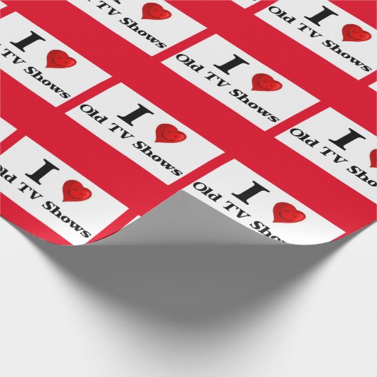 Love Old TV Shows Geschenkpapier (Ecke)