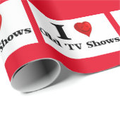 Love Old TV Shows Geschenkpapier (Rolleneckpunkt)