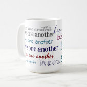 Love one another  coffee mug kaffeetasse (Vorderseite Links)