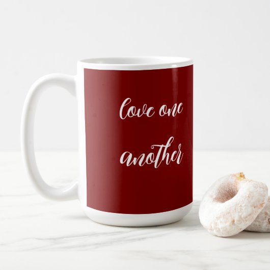 Love one another  coffee mug kaffeetasse (Mit Donut)