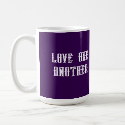 Love one another  coffee mug kaffeetasse (Links)