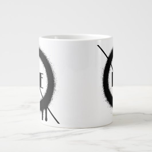 love one another Jumbo-Tasse (Vorderseite)