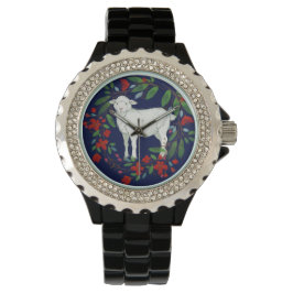 Love One Another | Lamb & Floral Watch Armbanduhr