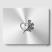 Love One, Heart and Rose - Condolence Book Gästebuch (Rückseite)