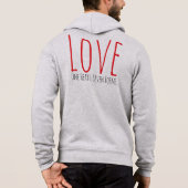 Love - One Heart. Seven Forms T-Shirt Hoodie (Rückseite)