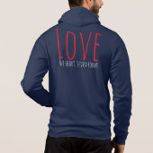 Love - One Heart. Seven Forms T-Shirt Hoodie (Rückseite)