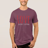 Love - One Heart. Seven Forms T-Shirt Tri-Blend Shirt (Vorderseite)