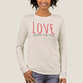 Love - One Heart. Seven T-Shirt Tri-Blend Shirt (Vorderseite)