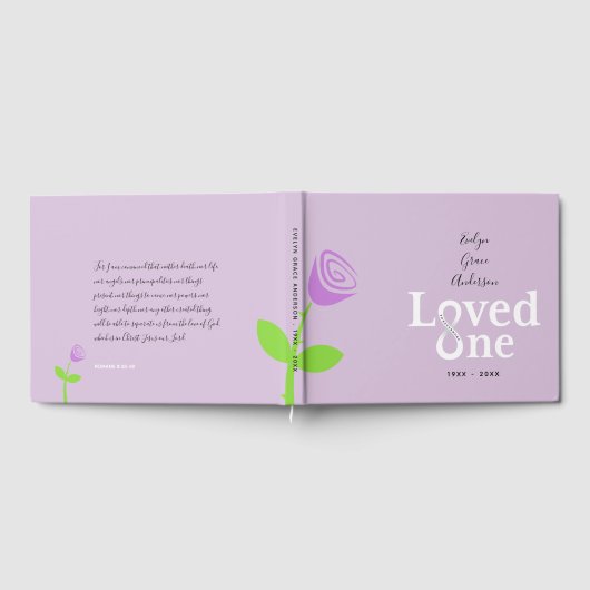 Love One Memorial Service Gästebuch (Voll)